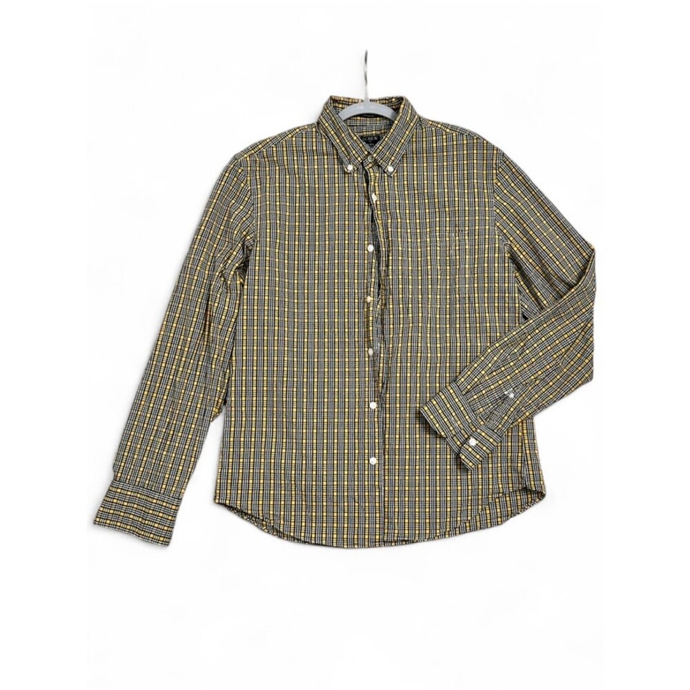 J. Crew Plaid Slim Untucked Flex Wash Flannel